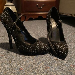 Aldo silver detailed stiletto pumps